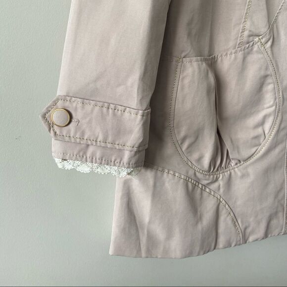 Noa Noa-Button Front Pea Coat Fall Jacket (Size:Small) - Picture 8 of 9